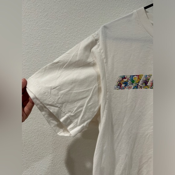 Uniqlo Billie Eilish X Takashi Murakami White Floral Spellout T Shirt Top XS - Picture 2 of 14